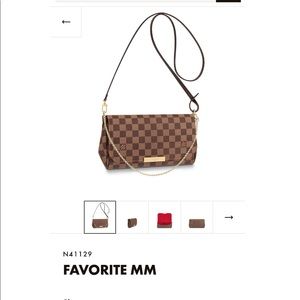 AUTHENTIC LV FAVORITE MM DAMIER